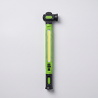 Lampe d'atelier LED COB rechargeable à base aimantée, debout sur fond clair